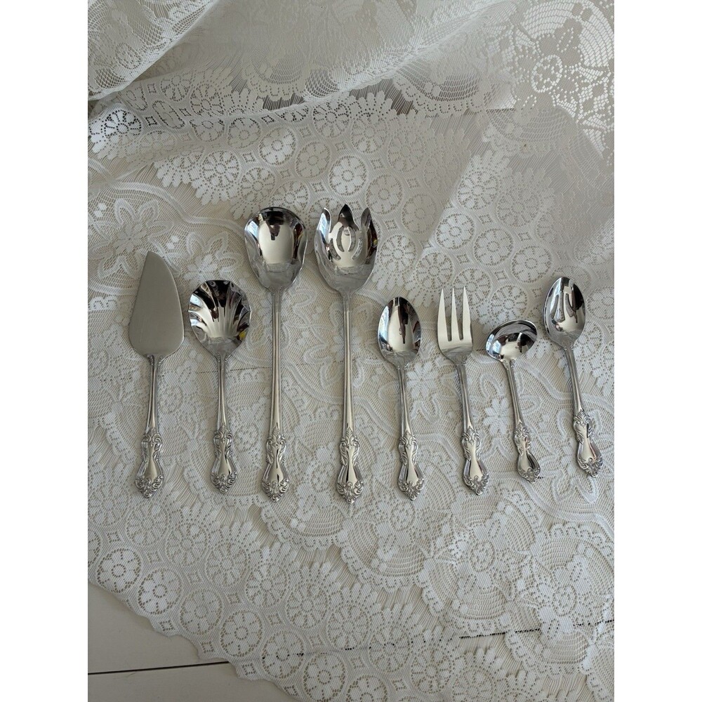 Reed & Barton Duchess of Marlborough 18/10 Stainless Flatware 8 Pc Serving Set